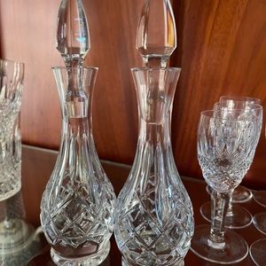 Waterford Oil & Vinegar Dispenser Cruet Bottles